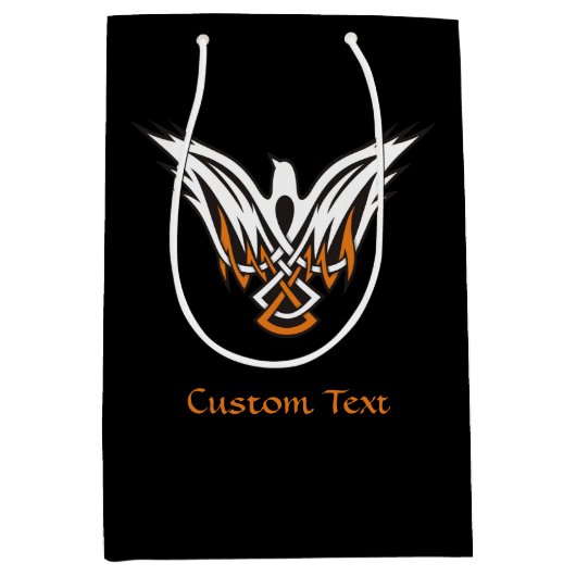 Celtic Bird Medium Gift Bag Mittlere Geschenktüte (Vorderseite)