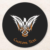 Celtic Bird Round Paper Untersetzer (Vorderseite)