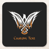 Celtic Bird Square Paper Untersetzer (Vorderseite)
