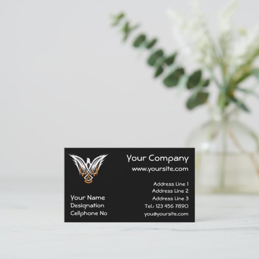 Celtic Bird Visitenkarte (Stehend Vorderseite)