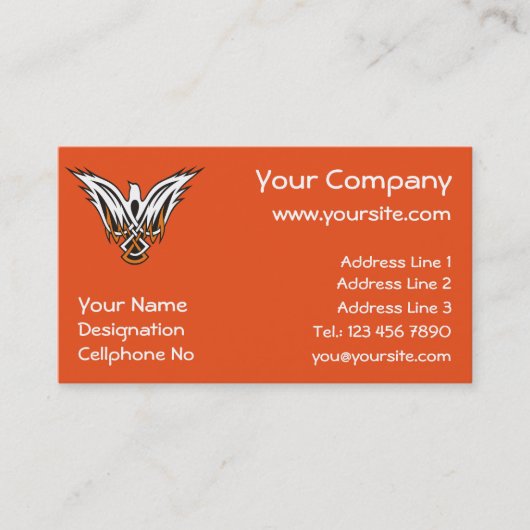 Celtic Bird Visitenkarte (Vorderseite)