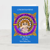 Celtic Birth Blessing Grüße Card Karte (Vorderseite)
