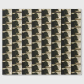 Celtic Black Wolf Geschenkpapier (Flach)