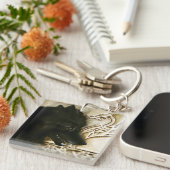 Celtic Black Wolf Schlüsselanhänger (Vorderseite rechts)