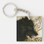 Celtic Black Wolf Schlüsselanhänger (Vorderseite)