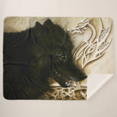 Celtic Black Wolf Sherpadecke (Vorderseite (Horizontal))
