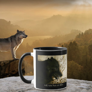 Celtic Black Wolf Tasse