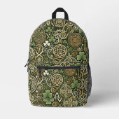 Celtic Bloom Bedruckter Rucksack (Vorderseite)