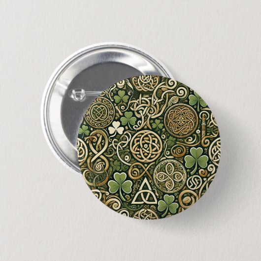 Celtic Bloom Button (Vorne & Hinten)