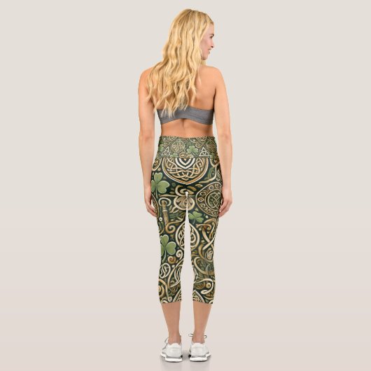 Celtic Bloom Capri Leggings (Rückseite)