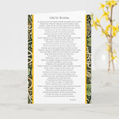 Celtic Bloom Karte (Gelbe Blume)