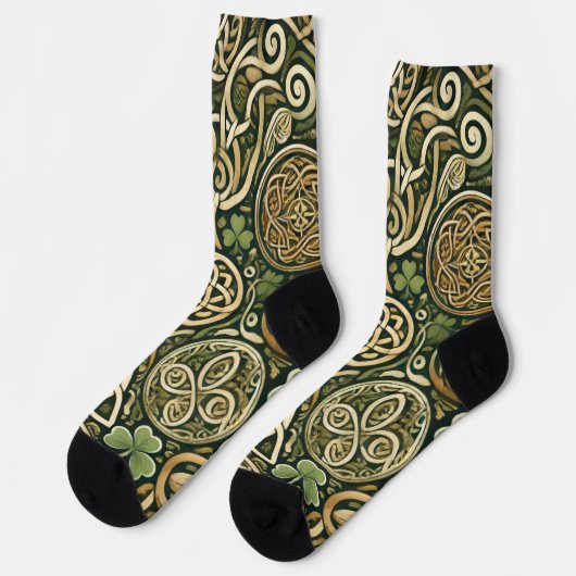 Celtic Bloom Socken (Linkes Detail)