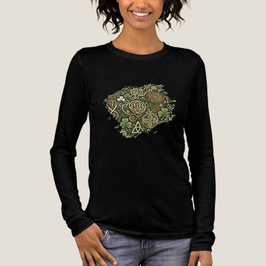 Celtic Bloom Tri-Blend Shirt (Vorderseite)