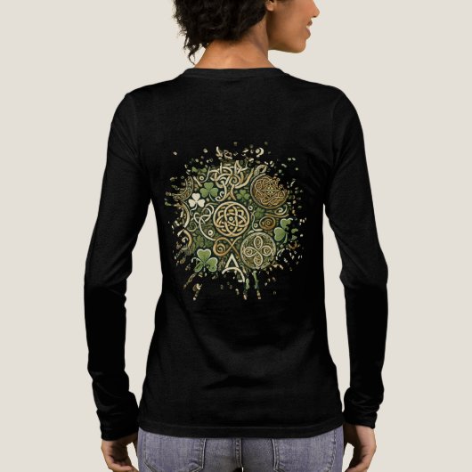 Celtic Bloom Tri-Blend Shirt (Rückseite)