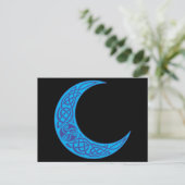 Celtic Blue Moon Postkarte (Stehend Vorderseite)