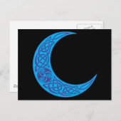 Celtic Blue Moon Postkarte (Vorne/Hinten)