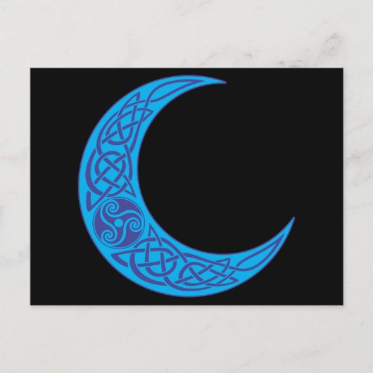 Celtic Blue Moon Postkarte (Vorderseite)