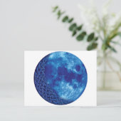 Celtic Blue Moon Postkarte (Stehend Vorderseite)
