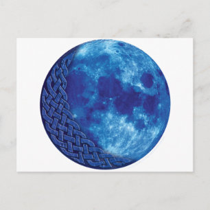 Celtic Blue Moon Postkarte