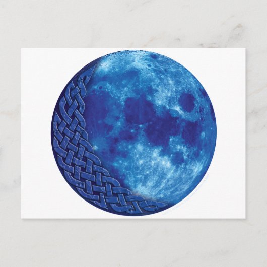 Celtic Blue Moon Postkarte (Vorderseite)