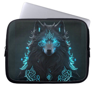 Celtic Blue Wolf Laptopschutzhülle
