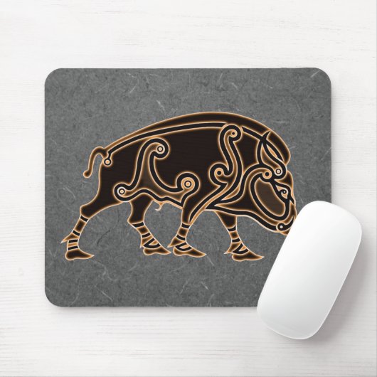 Celtic Boar Mouse mat Mousepad (Mit Mouse)