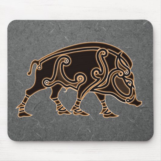 Celtic Boar Mouse mat Mousepad (Vorne)