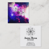 *~* Celtic Boho aztekischer Nebelfleck-Stammes- Quadratische Visitenkarte (Vorne/Hinten)