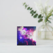 *~* Celtic Boho aztekischer Nebelfleck-Stammes- Quadratische Visitenkarte (Stehend Vorderseite)