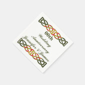 Celtic Braid Wedding Jubiläum Serviette (Ecke)