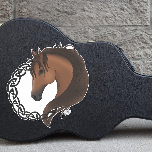 Celtic Brown Horellow Aufkleber