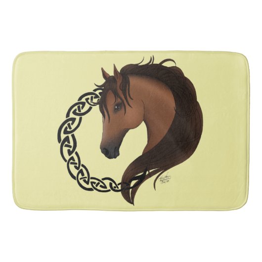 Celtic Brown Horellow Badematte (Vorderseite)