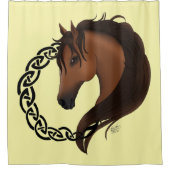 Celtic Brown Horellow Duschvorhang (Vorderseite)