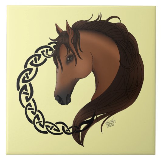 Celtic Brown Horellow Fliese (Vorderseite)