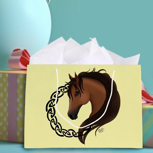 Celtic Brown Horellow Große Geschenktüte