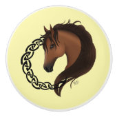 Celtic Brown Horellow Keramikknauf (Vorderseite)