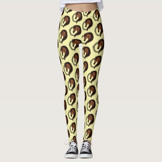 Celtic Brown Horellow Leggings (Vorderseite)