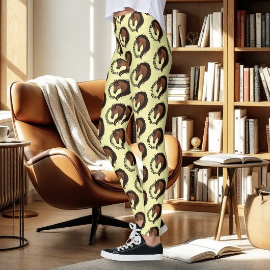 Celtic Brown Horellow Leggings