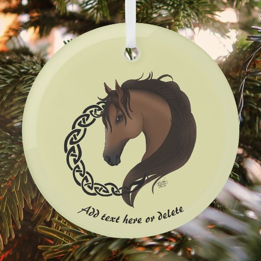Celtic Brown Horellow Ornament Aus Glas