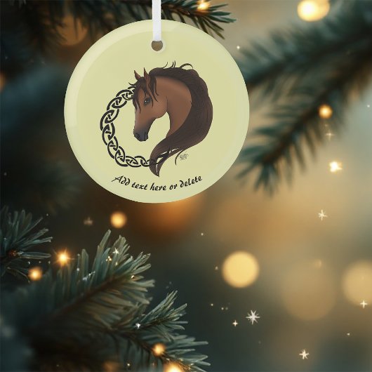 Celtic Brown Horellow Ornament Aus Glas