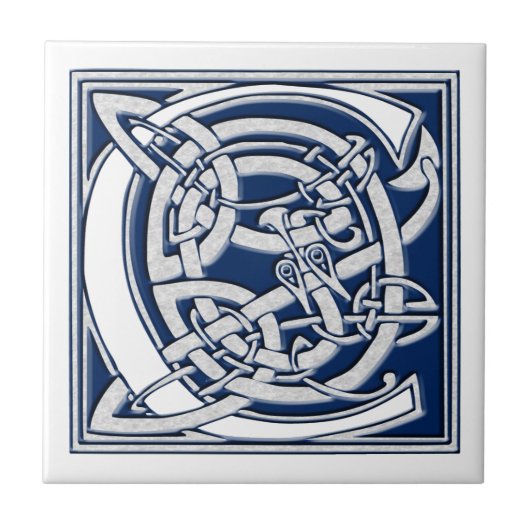 Celtic C Monogram Fliese (Vorderseite)