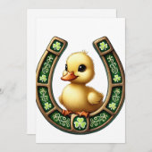 Celtic Charm: Enkeln auf einer Horseshoe-Einladung Einladung (Vorne/Hinten)