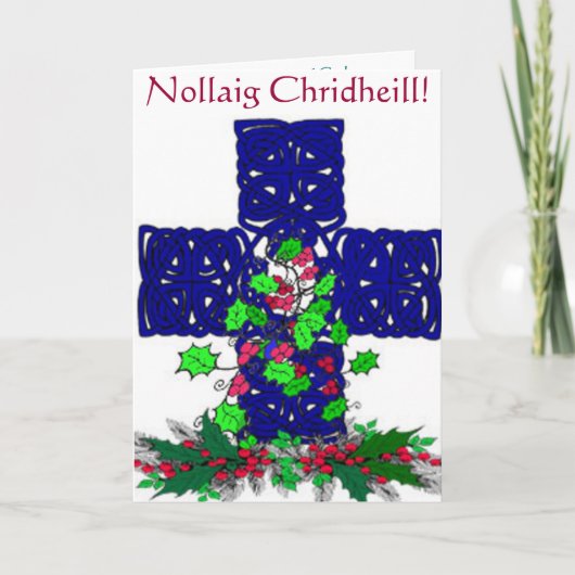 Celtic Christmas card Feiertagskarte (Vorderseite)