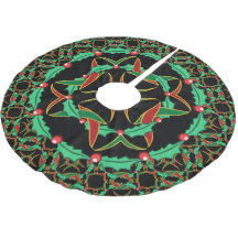 Celtic Christmas Holly Wreath Pattern