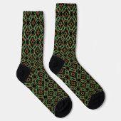 Celtic Christmas Holly Wreath Pattern Socken (Rechts)