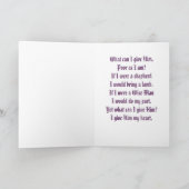 Celtic Christmas Madonna Feiertagskarte (Innenseite)