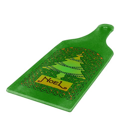 Celtic Christmas Tree Cutting Board Schneidebrett (Ecke)