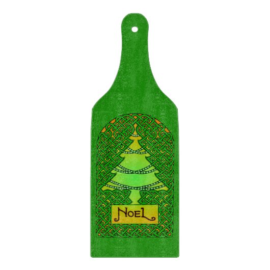 Celtic Christmas Tree Cutting Board Schneidebrett (Vorderseite)