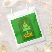 Celtic Christmas Tree Favor Bags Geschenktütchen (Ausgeschnitten)