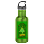 Celtic Christmas Tree - Green Edelstahlflasche (Vorderseite)